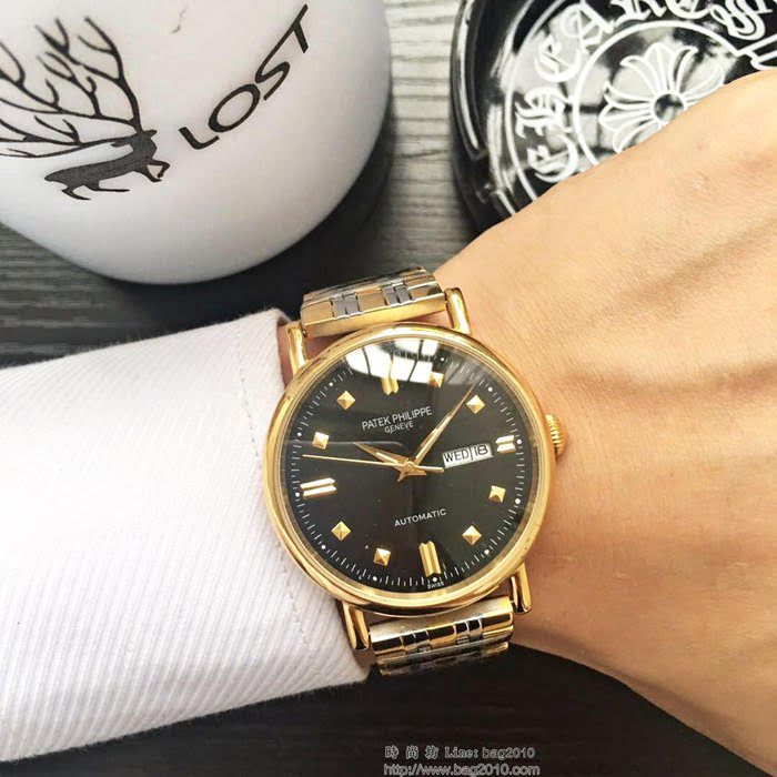百達翡麗PATEK PHILPPE 精品男士腕表 經典大三針 全自動機械機芯 316精鋼表殼錶帶  wssb4433